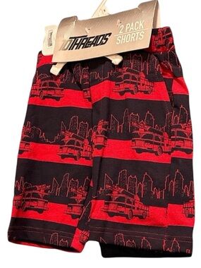 10Threads Boys' 2-Pack City Skyline Shorts - Size 5 NWOT